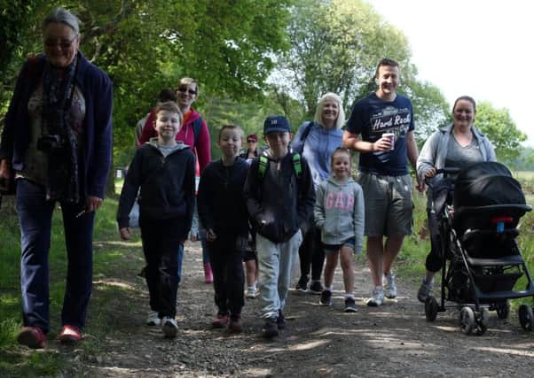 A family gets stuck into the annual Ward Walk for the Portsmouth Hospitals Charity and Queen Alexandra Hospital. Picture: Chris Moorhouse