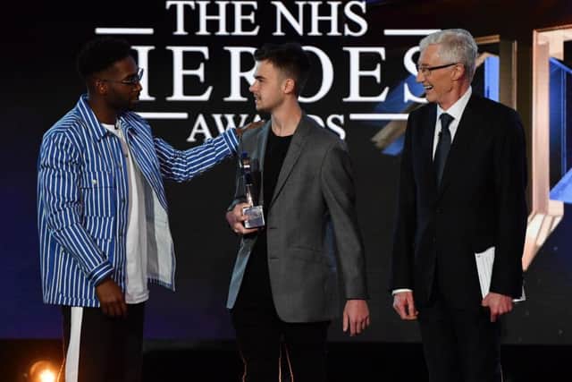 Lewis Hine, 17, from Havant wins at the NHS Heroes Awards.
 Picture: Phil Harris/Daily Mirror.