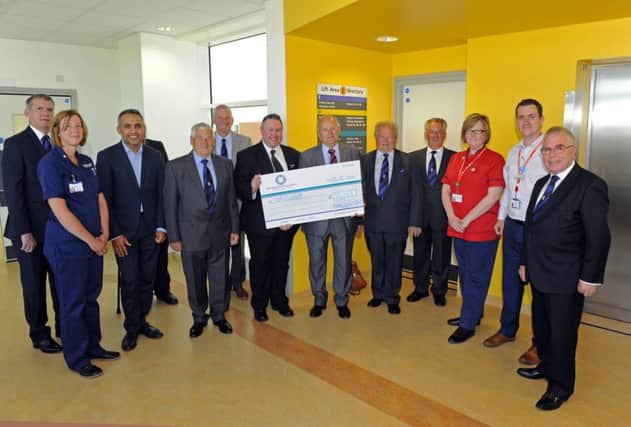 The presentation of a  donation to the Urology Department at  Queen Alexandra Hospital from the Mark Benevolent Fund
     

Picture: Malcolm Wells (180523-9871)