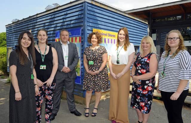 From left - 
Lauren Langmore, Lauren McGuire, Chairman of The School Governors Stuart Warren, Executive Headteacher Jo Livingstone, Vicky Boulain, Lyn Hayes and Louise Noel.


Picture by Malcolm Wells (180508-7736)