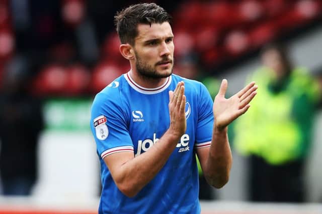 Pompey midfielder Gareth Evans. Pic: Joe Pepler