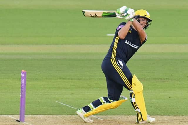 Hampshire's Rilee Rossouw starred against Surrey. Picture: Neil Marshall