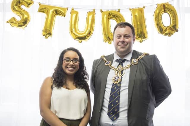 Charlotte Griffiths with new Lord Mayor Lee Mason