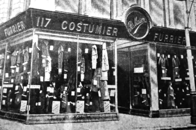 Costumier and furrier Imagine someone opening a shop selling real fur coats and stoles today? Very un PC as they say.