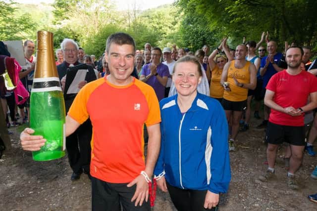 The Queen Elizabeth parkrun wedding celebrations. Picture: Duncan Shepherd