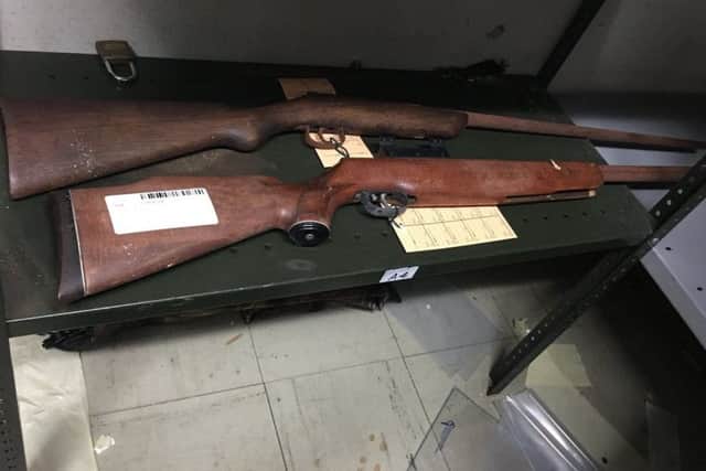 Two rifles were seized by police in the New Forest. Picture: @HCResponseCops