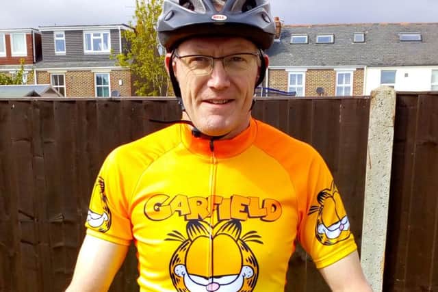 Graham Harfield from Portsmouth is taking part in three challenges for Alzheimer's Research UK.
