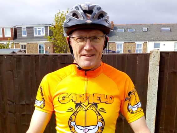 Graham Harfield from Portsmouth is taking part in three challenges for Alzheimer's Research UK.
