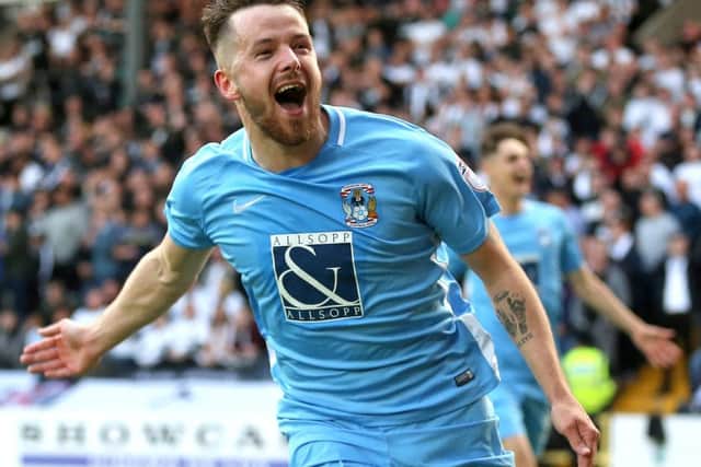 Marc McNulty will spearhead the Coventry attack when the Sky Blues take on Exeter in the League Two Play-off Final