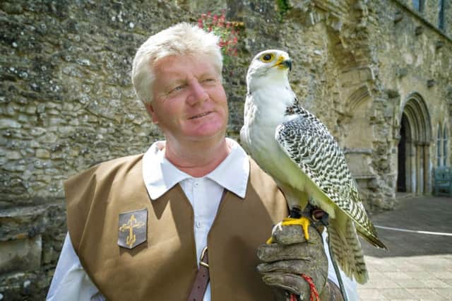 Paul Manning, Lord Montagu's first falconer in 300 years.  Picture: Samantha Cook Photography.