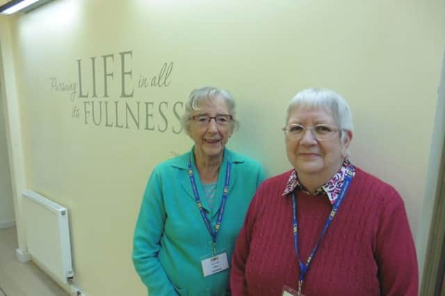 Beryl Shepherd, chairman of Portsdown U3A with Carole Chapman, the business secretary