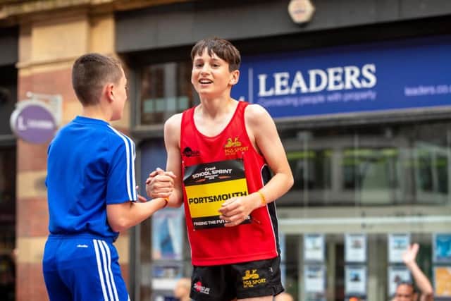 Jakey Wood, 12, from Portsmouth Grammar School. Picture: Great School Sprints.