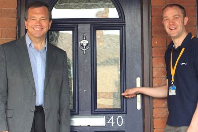 Cllr Darren Sanders, left, and Cllr Matthew Winnington