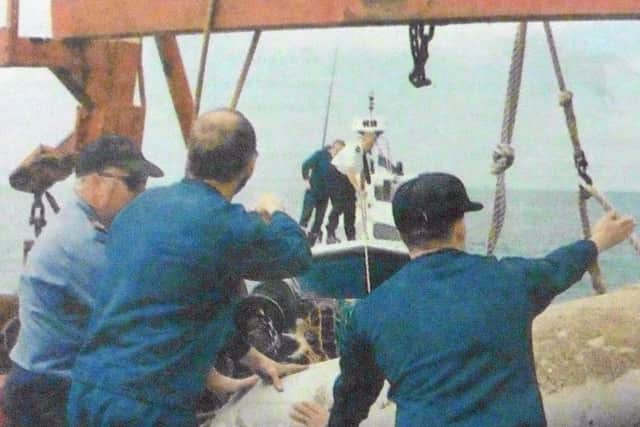 Dangerous item hauled in with the catch. PPP-180619-093956006