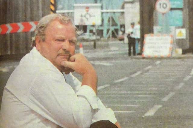 Boycott - Labourer Tom Blake is barred from Portsmouth area naval bases in an anti-terrorist crackdown