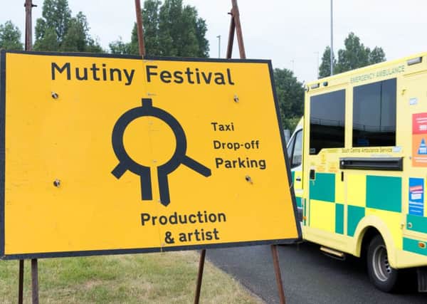 Mutiny Festival site on Sunda morning at King George V Playing Fields, Cosham, Portsmouth. 
Picture: Duncan Shepherd