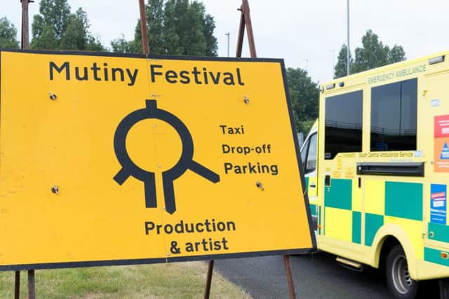 Mutiny Festival was cancelled on Sunday after two people died. The festival was due to take place for a second day at King Richard Playing Fields, Cosham, Portsmouth. Picture: Duncan Shepherd