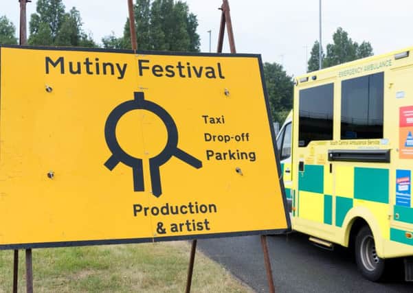 Mutiny Festival was cancelled on Sunday after two people died. The festival was due to take place for a second day at King Richard Playing Fields, Cosham, Portsmouth. Picture: Duncan Shepherd