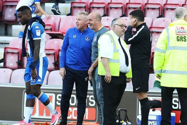 Kenny Jackett and Paul Cook. Picture: Joe Pepler