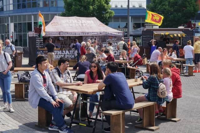 Visitors test their tastebuds at Gunwharf Quays