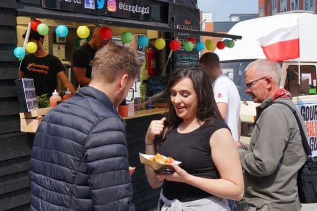 Visitors test their tastebuds at Gunwharf Quays