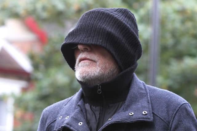 Bob Higgins arriving at an earlier court hearing