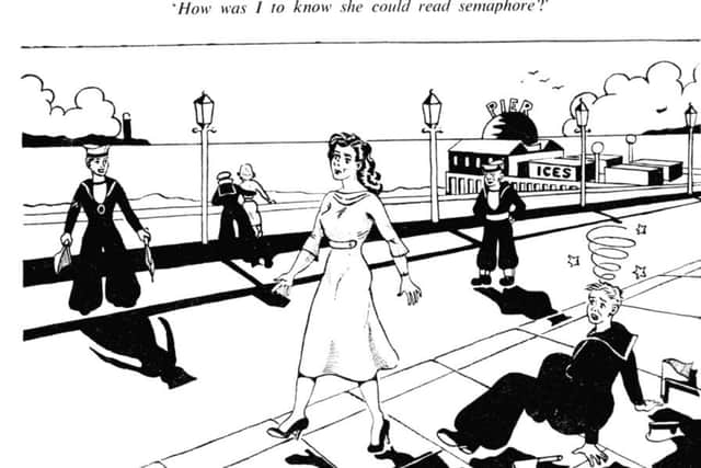 Taken from the Shotley Magazine of 1957, I am sure many ex-Ganges boys and sailors will appreciate the jest in this cartoon.