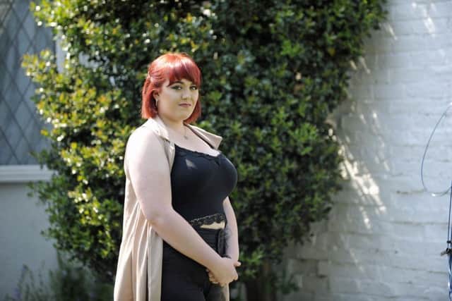 Megan Smithard has set up a crowdfunding page to raise money to have a breast reduction   Picture Ian Hargreaves  (180470-1)