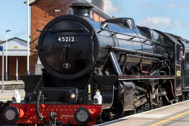 The 45212 steam locomotive in Salisbury. Picture: David Saville