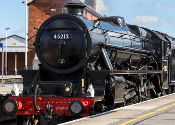 The 45212 steam locomotive in Salisbury. Picture: David Saville