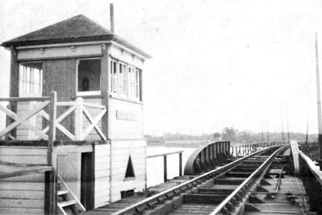 A walk on Langstone Railway bridge
I wonder how many of you walked over the wooden trestle railway bridge that crossed Langstone Harbour.
Picture: K. Paye, Roger Allen collection