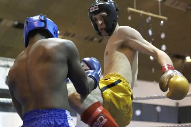 28/04/2018 (Sport)

MMA - MMA/Kick Boxing -  Shock n Awe 27, Mountbatten Centre, Portsmouth

Pictured is: Dale Hoare

Picture: Neil Marshall (180423-042) PPP-180429-182134006
