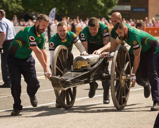 Catch all the thrills and spills of field gun racing at HMS Collingwood's open day today