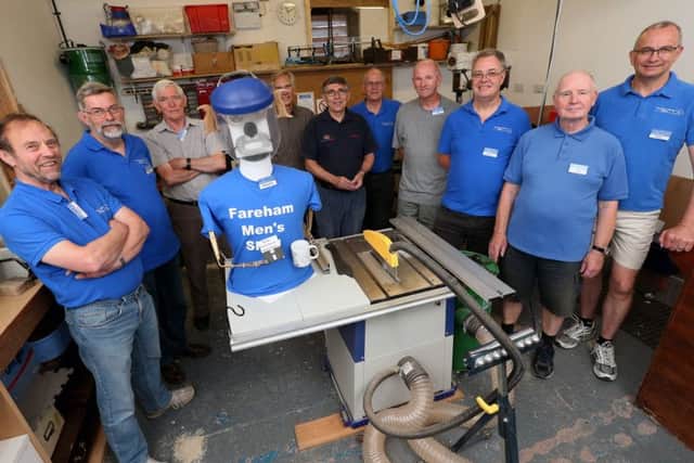 Fareham Men's Shed pictured at Titchfield Festival Theatre where they are based