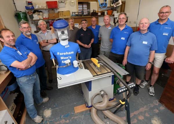 Fareham Men's Shed pictured at Titchfield Festival Theatre where they are based