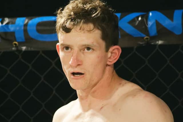 Dale Hoare fights in the main event at Shock N Awe: Contenders III.  Picture: Neil Marshall