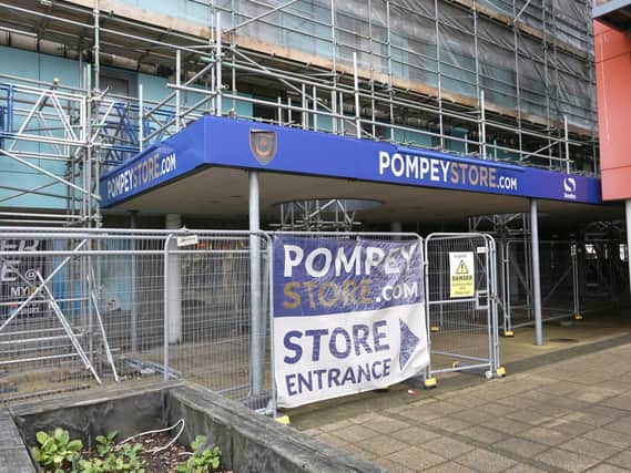 Pompey's shop in Fratton Way has now closed.