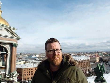 Frankie Boyle is in Russia.