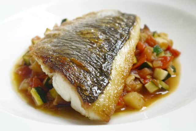 Sea bream with ratatouille