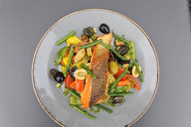 A delicious salmon dish at Becketts