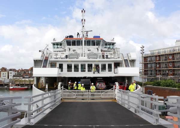 Wightlink's St Clare ship, which travels between Portsmouth and Fishbourne. Picture: Karen Woods