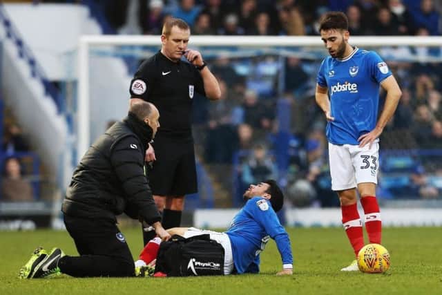 Danny Rose broke his leg against Northampton on December 30. Picture: Joe Pepler/ PinPep