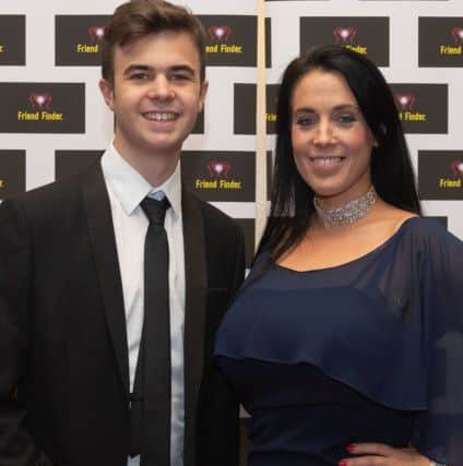 Lewis Hine and his mum Emma