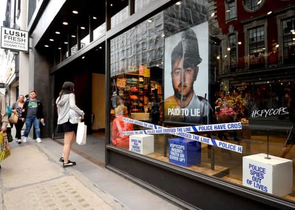 The Lush store on Oxford Street, London, one of more than 100 of their high street cosmetic stores facing backlash for featuring a 'damaging and distasteful' campaign criticising undercover policing. Picture: PA Wire