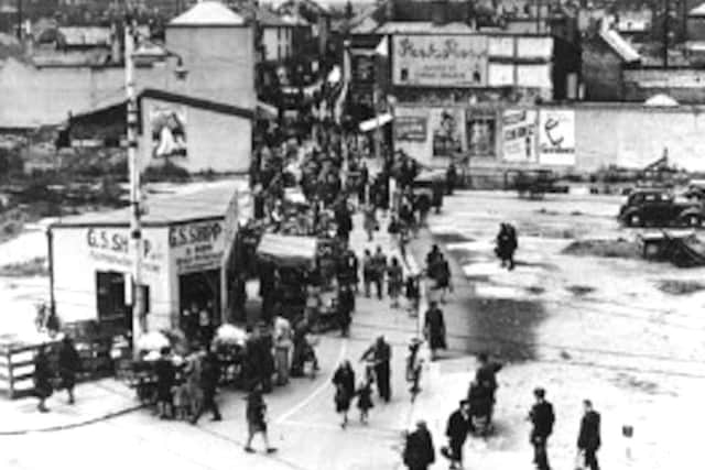 A view along Charlotte Street, Portsmouth,  in the 1940s. Can anyone tell me more please?