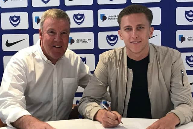 Kenny Jackett, left, and Adam May Picture: Portsmouth FC