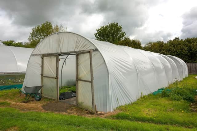 Putting up a polytunnel in windy conditions can be more than testing.