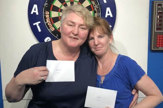 Girlz n Glory winner Sue Lowther, right, and runner-up Tina Neylon