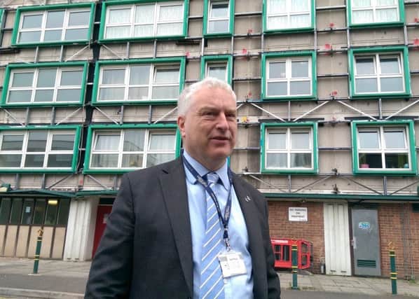 Cllr Gerald Vernon-Jackson outside Horatia House in Portsmouth. Picture Malcolm Wells