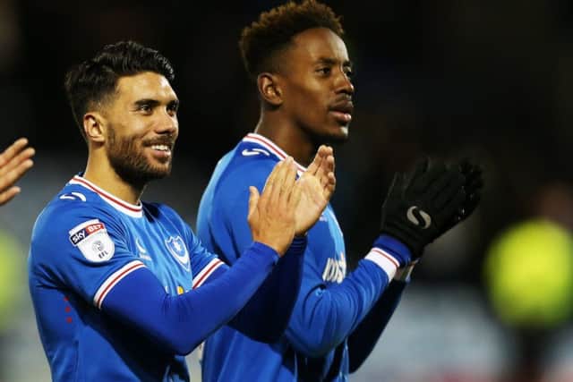 Danny Rose and Jamal Lowe. Picture: Joe Pepler